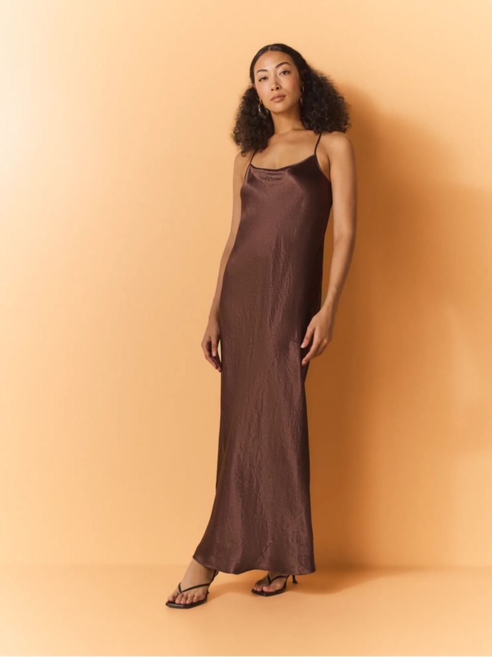 Vince Satin Bias Maxi Slip Dress